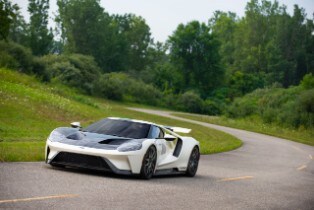 Preproduction 2022 Ford GT Heritage Edition